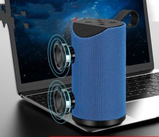 Colorful Lights Bluetooth Speaker High Volume Audio Subwoofer (Option: Normal version blue-Speaker charging cable)