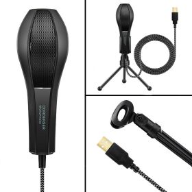 Game anchor voice USB microphone (Color: Black)