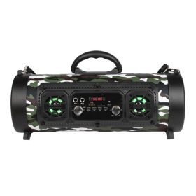 High-power Portable Waterproof Wireless Bluetooth Speaker (Option: Camouflage)