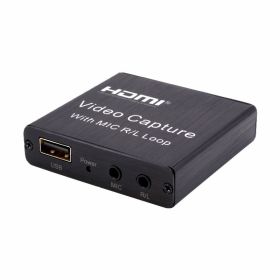 USB Video Capture Card Hdmi Recording Box (Option: Black-USB)