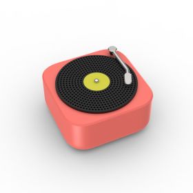 Wireless Mini Portable Audio Multifunction Record Vinyl Speaker (Option: Orange-USB)