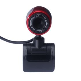 USB computer camera (Option: Black red)