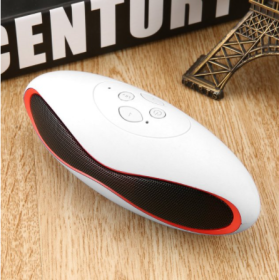 Manufacturer Amazon Card Tf Fm Gift Customized C6 Rugby Usb Mini Bluetooth Speaker (Color: White)