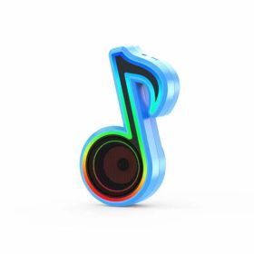 Wireless Creative Musical Note Marquee Colorful Sound (Option: Blue-USB)