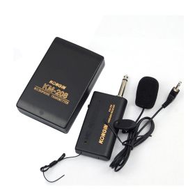 Wireless Lavalier Microphone Wireless Loudspeaker (Color: Black)