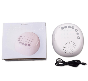 White Noise Machine for Baby Sleeping & Relaxation (Color: White)