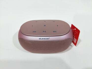 Wireless Bluetooth touch portable dual speaker audio (Option: Rose gold-USB)