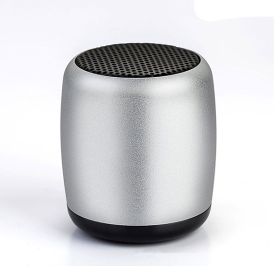 German Mini Cannon Wireless Bluetooth Speaker (Color: Silver)