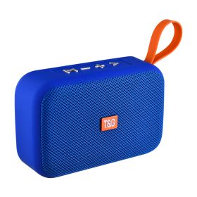 Sports Wireless Bluetooth Call Portable Audio Radio (Option: Blue-USB)