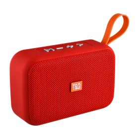 Sports Wireless Bluetooth Call Portable Audio Radio (Option: Red-USB)