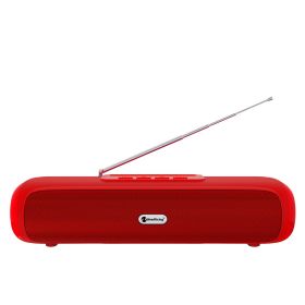 Desktop Wireless Long Strip Radio Subwoofer (Color: Red)