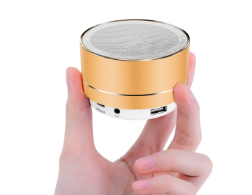 Wireless bluetooth speaker (Color: Gold)