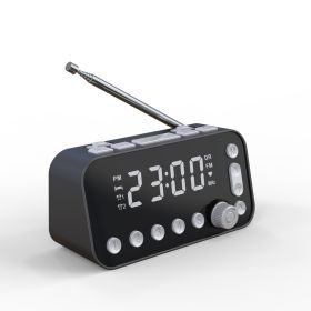 Antenna Upgrade Version DAB Bedside Alarm Clock (Color: Black)