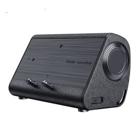 Magnetic Induction Wireless Smart Subwoofer Speaker (Option: Black-USB)