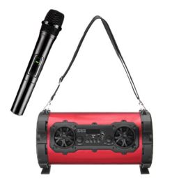 Outdoor High Power Speaker With Microphone Card (Option: Azalea wireless microphone-USB)