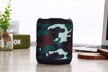 Bluetooth Speaker Mini Portable With Lanyard (Option: Camouflage-USB)